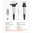 thumbnail image 2 of KFFKFF Coil Pack and Spark Plug Set, Quartet, Suitable for Toyota Corolla Matrix Prius Prius V Scion IM xD Pontiac Vibe Lexus CT200h 1.8L L4, Substitute for UF596 UF-619 90919-02252 C1714, 2 of 9