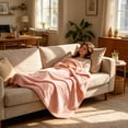 thumbnail image 4 of Summer Multi Layered Cotton Gauze Nap Blanket, Soft Breathable Air Conditioned Quilt for Bed Couch, Lightweight Travel Wrap, 4 of 6