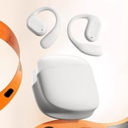 Open Ear Sport Headphones, Soft Silicone Wireless Bone Conduction Earphones, Powerful Bass, 10H Lasting, Multipoint Capable, Quick Charge, Built-in 32GB MP3