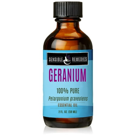 Sensible Remedies Geranium 100% Therapeutic Grade Essential Oil, 2 fl