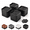 Square-4 Pack-black-2 Layer(3inch), variant on Square-4 Pack-black 2 Layer(3inch) Adjustable Furniture Risers