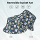 thumbnail image 2 of Balery Winter Animal Friends Sombreros para el sol para hombre y mujer, sombrero de pescador con UPF 50+, 2 of 6