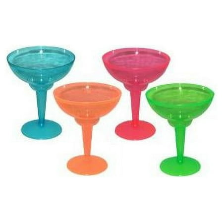 Neon Colored Margarita Glasses