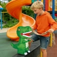 thumbnail image 6 of Remote-Control Dinosaur Toy with One-Click Inflate, Music & LED Lights – 2.4G Walks, Roars & Spins for Kids Ages 3+,Green, 6 of 6