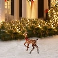 thumbnail image 1 of Puntoco Ciervo de Navidad iluminado, Ciervo brillante con tiras de luces para decoración de patio al aire libre, Ciervos decorativos de Navidad preiluminados artificiales Luces LED Puntoco Puntoco-1223, 1 of 6