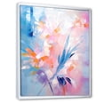 thumbnail image 2 of Designart "Pastel Tropical Plants in Pink and Pastel Shades I" Floral Framed Wall Art - Modern Colorful Abstract Floral Hallway Framed Wall Art Decor, 2 of 6