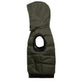 thumbnail image 3 of Durtebeua Mens Puffer Vest Winter Jacket Men's Kangaroo Pocket Zip up Drawstring Hoodie Vest, 3 of 3