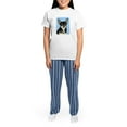 thumbnail image 4 of CafePress - Chihuahua 9W092D 057 Women's Light Pajamas - Women's Short Sleeve Print T-Shirt and Pants Light Cotton Pajama Set, 4 of 7