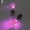 Pink, variant on Light Up LED Rhinestone Earrings Stud Dance Party Accessories for Party/Xmas Red