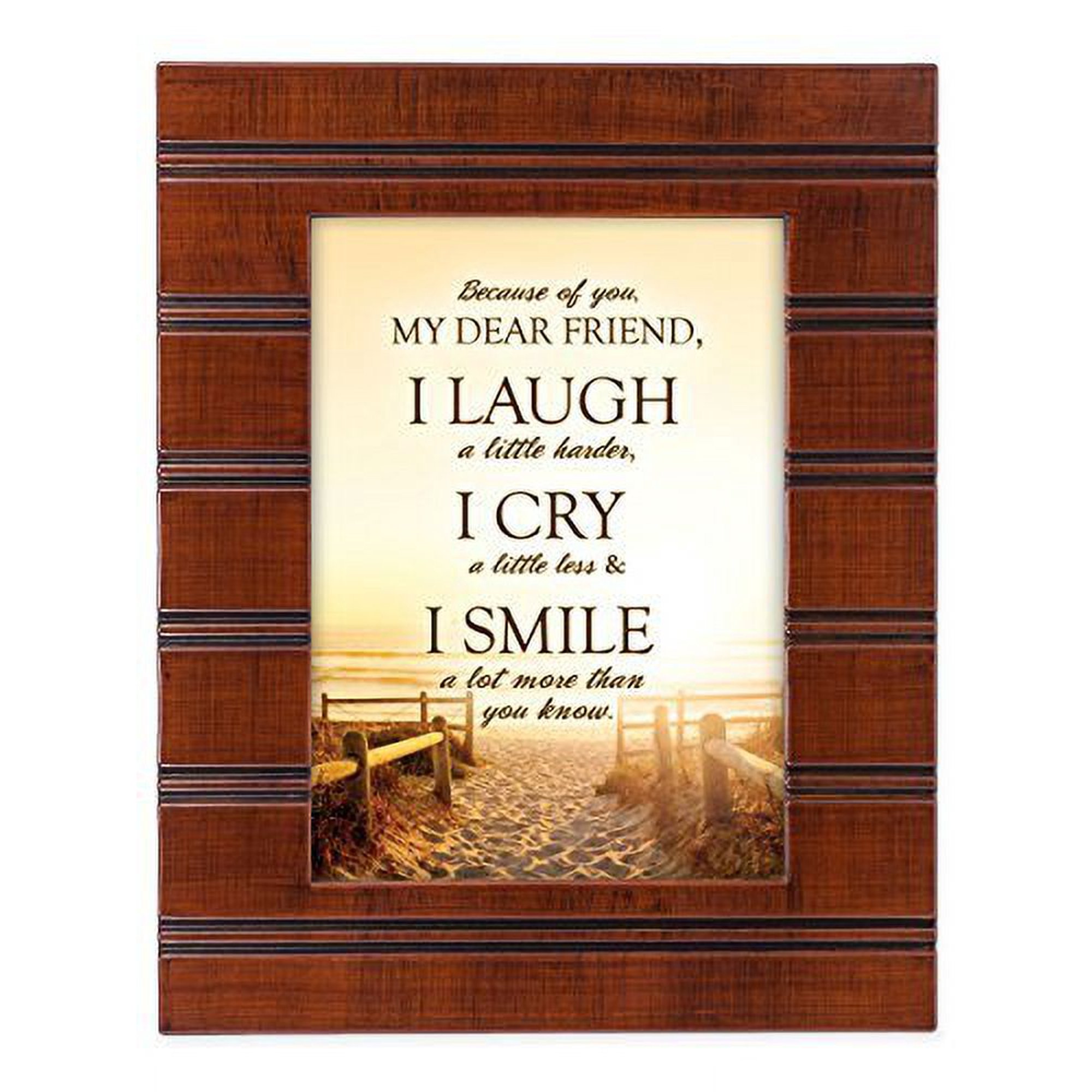 My Dear Friend Wood Finish 8 x 10 Sentimental Framed Art Plaque - Holds 5x7 Photo