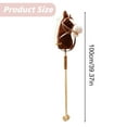 Stick Horse Riding Toy Wooden Pole Fun Pretend Play With Realistic