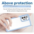 thumbnail image 2 of Case for Samsung Galaxy A53 Case Slim Dropproof [Defend from Drop/Scratch/Slip/Fingerprint] Clear Acrylic Hard Back Soft TPU Bumper Hybrid Phone Cover for Samsung A53 5G-Blue, 2 of 16