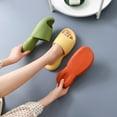 thumbnail image 4 of Bathroom Slippers Solid Color: Simple Thick Sole Household Sandals Shower Slides, 4 of 5