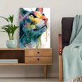 thumbnail image 5 of Oriental Shorthair Cat Canvas Wall Art, Colorful Watercolor Kitten Modern Home Decor, 5 of 8