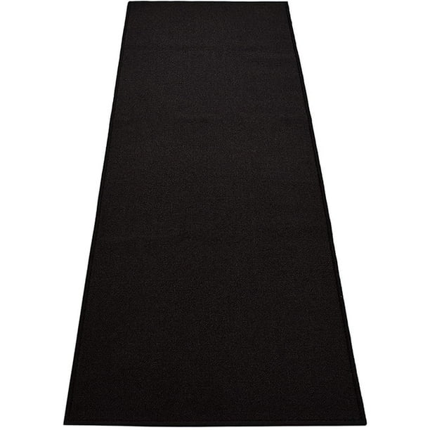 Custom Size Runner Rug Skid Resistant Backing Rug Runner Solid Black