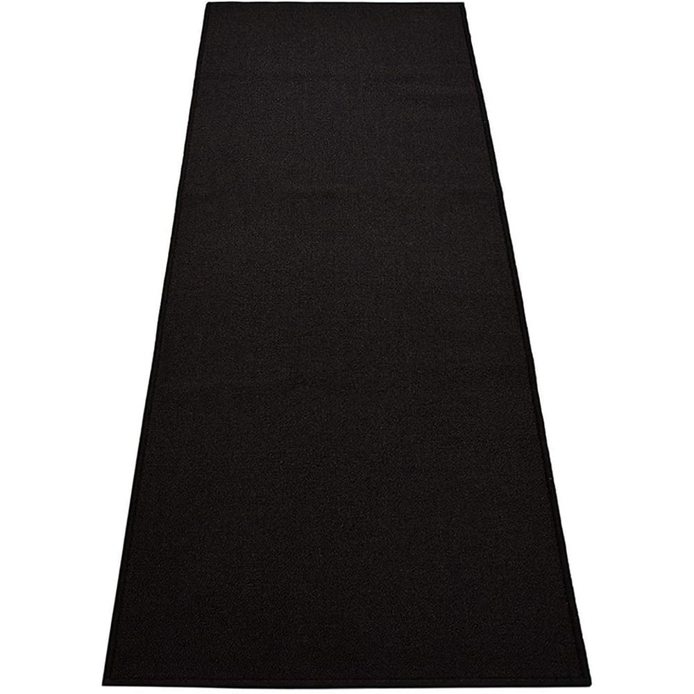 Custom Size Runner Rug Skid Resistant Backing Rug Runner Solid Black Color Cut to Size Roll
