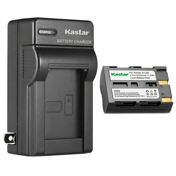 Kastar 1-Pack NP-400 Battery and AC Wall Charger Replacement for Konica Minolta NP-400 Battery, BC-400 Charger, Konica Minolta Maxxum 5D, Maxxum 7D, a Sweet DIGITAL, a-5 Digital, a-7 Digital Camera
