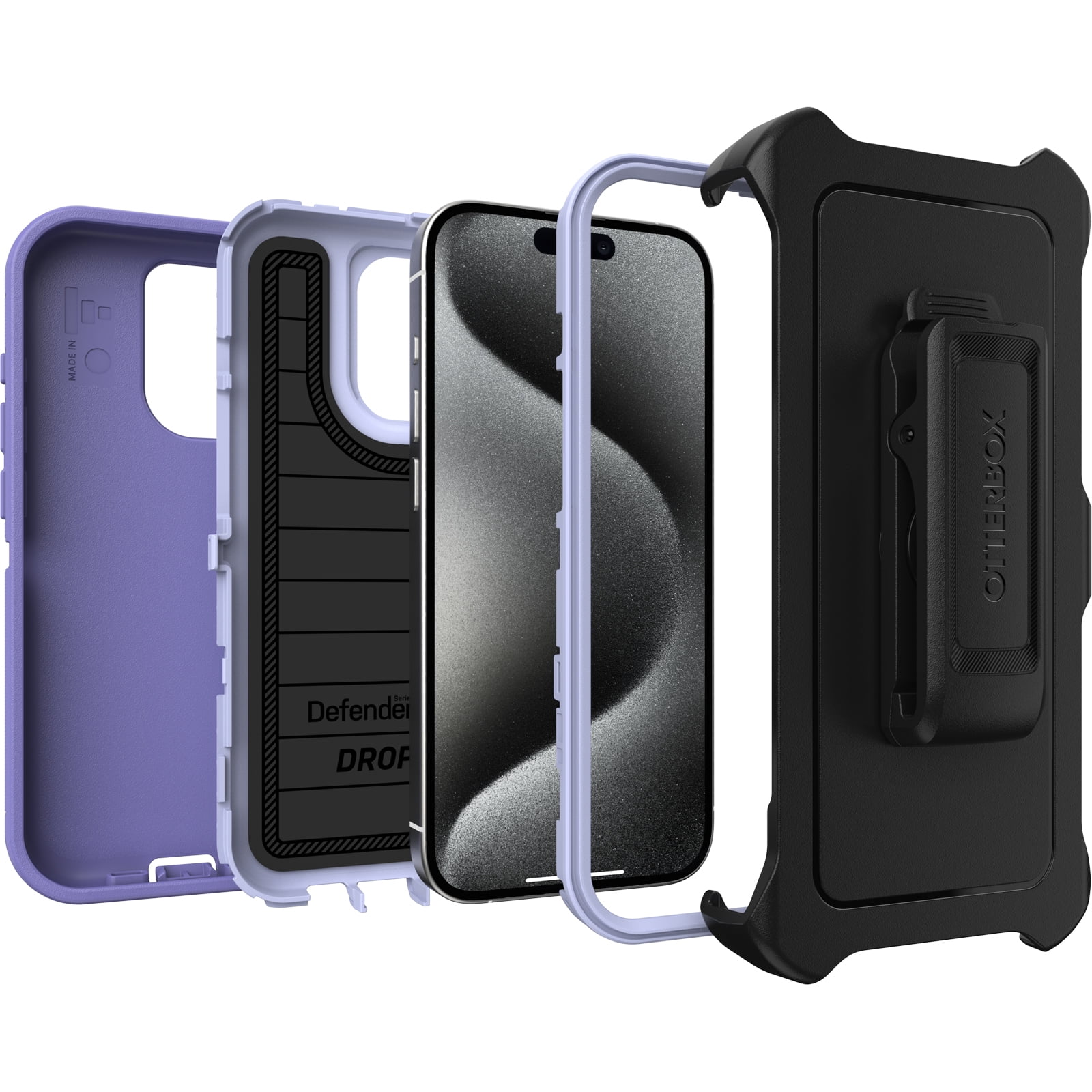 OtterBox Defender Series Pro Case for Apple iPhone 15 Pro - Mountain Majesty