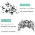 thumbnail image 3 of 50 Pcs Clips de Serre en Verre, Clips de Fixation en Acier Inoxydable-25 W Clips et 25 Z Clips, 3 of 5