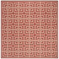 thumbnail image 6 of SAFAVIEH Beach House Bethanie Geometric Indoor/Outdoor Area Rug, Red/Creme, 5'3" x 7'6", 6 of 8