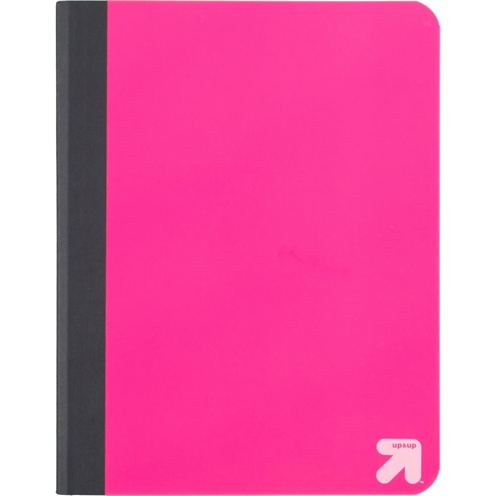 Wide Ruled Pink Flexible Cover Composition Notebook Up&Up
