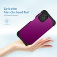 thumbnail image 3 of For Motorola Moto G 5G 2023, Slim Dual Layer 3 in 1 Heavy Duty Protection Hybrid Hard PC Soft Silicone Rugged Bumper Anti Slip Full-Body Protective Cases For Motorola Moto G 5G 2023, Purple, 3 of 7