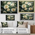 thumbnail image 4 of Designart "Intricate Lotus Blossoms" Lotus Floater Framed Wall Art Living Room, 4 of 5