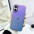 thumbnail image 3 of For iPhone 16 Plus Case, Compatible with Magsafe Gradient Color Design Wireless Charging Slim Fit Anti-Scratch Shockproof Drop Protection Magnetic Phone Case for Apple iPhone 16 Plus, Darkblue, 3 of 7