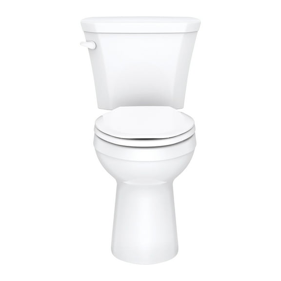 Gerber Gws31518 Viper 1.28 Gpf Two Piece Elongated Chair Height Toilet - White