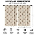 thumbnail image 2 of Blackout Kids Curtains,Beige Highland Cow Flower Pattern Childrens Insulated Curtains Set Of 2,Bedroom Essentials,Toddler Room Decor 52"x84", 2 of 5