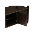 thumbnail image 3 of SIMPLIHOME Warm SOLID WOOD 44 inch Wide Entryway Storage Bench with 3 Doors, Multifunctional Transitional in Tobacco Brown, 3 of 4