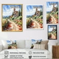 thumbnail image 4 of Designart "Captivating Italian Village Charm II" Landscapes Canvas Wall Art - Traditional Green Italy Entryway Wall Art Print, 4 of 6