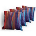 thumbnail image 5 of Ambesonne Colorful Throw Pillow Cover 4 Pack, Close up of Oil Painting, 24", Multicolor, 5 of 7