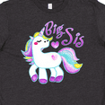 thumbnail image 4 of Inktastic Big Sis Unicorn Youth T-Shirt, 4 of 5