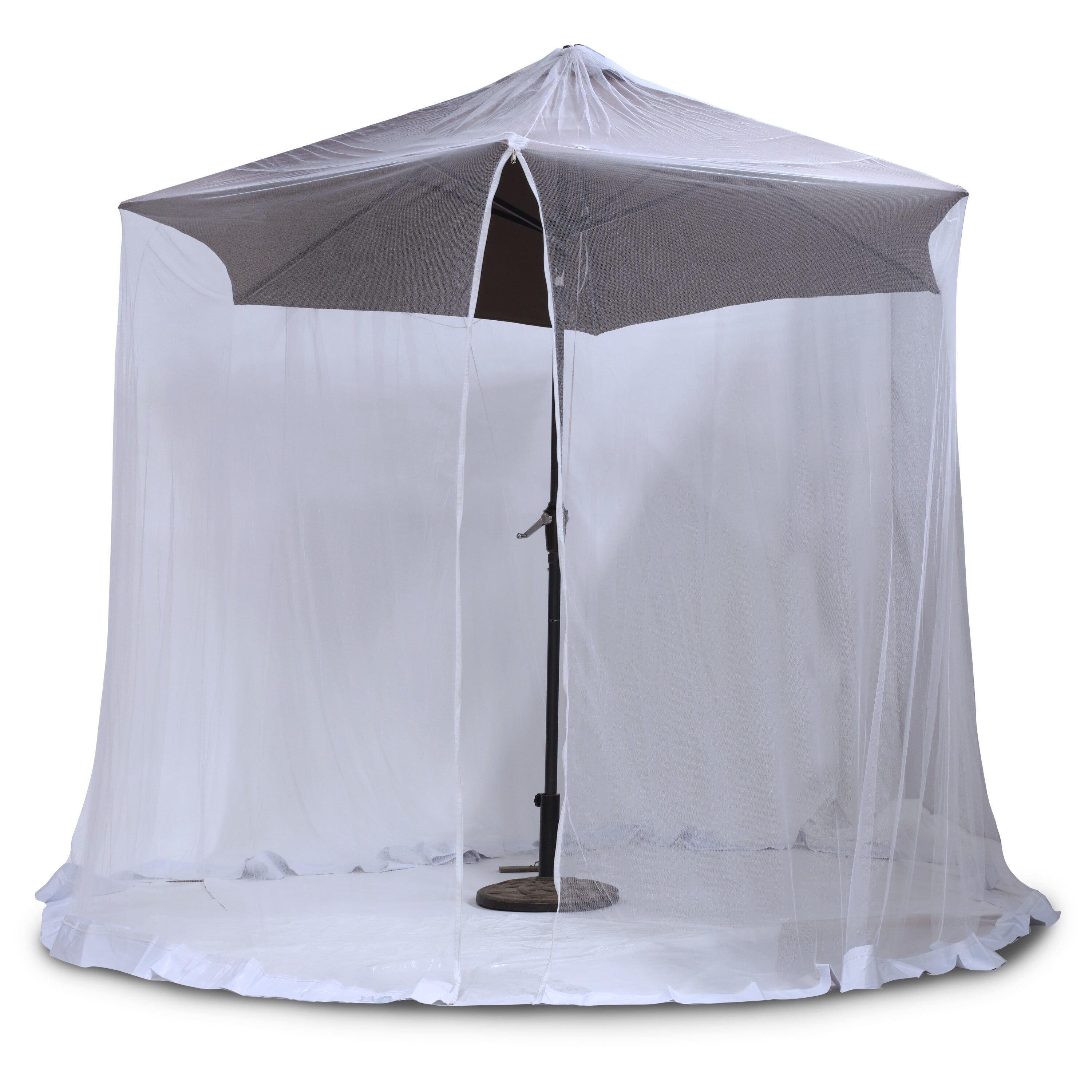 Commonwealth Outdoor Decor Scram Outdoor Umbrella Mosquito Resistant Canopy - 132x84" - White