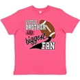thumbnail image 3 of Inktastic Little Brother and Biggest Fan- Football Player Youth T-Shirt, 3 of 5