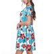 thumbnail image 2 of Disketp Hawaiian Style para Vestido de Manga Corta para Mujeres, Vestidos de Verano para Mujeres, Casual y Holgado para la Playa, 2 of 6