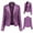 Purple, variant on Clearance Clothes Under $5.00 Discount Women's Jacket Coat Zipper Motorcycle Leather Short Coat Winter Fashion Top Lightweight Plus Size Solid Color Shacket Jacket Casual Lapel Long Sleeve Pink S