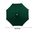 thumbnail image 3 of Kieccall Universal Replacement Canopy Cover for Market Patio Umbrella, Waterproof Sun & Rain Protection Fabric, Fits Center Pole Umbrellas (Not Included), 3 of 7