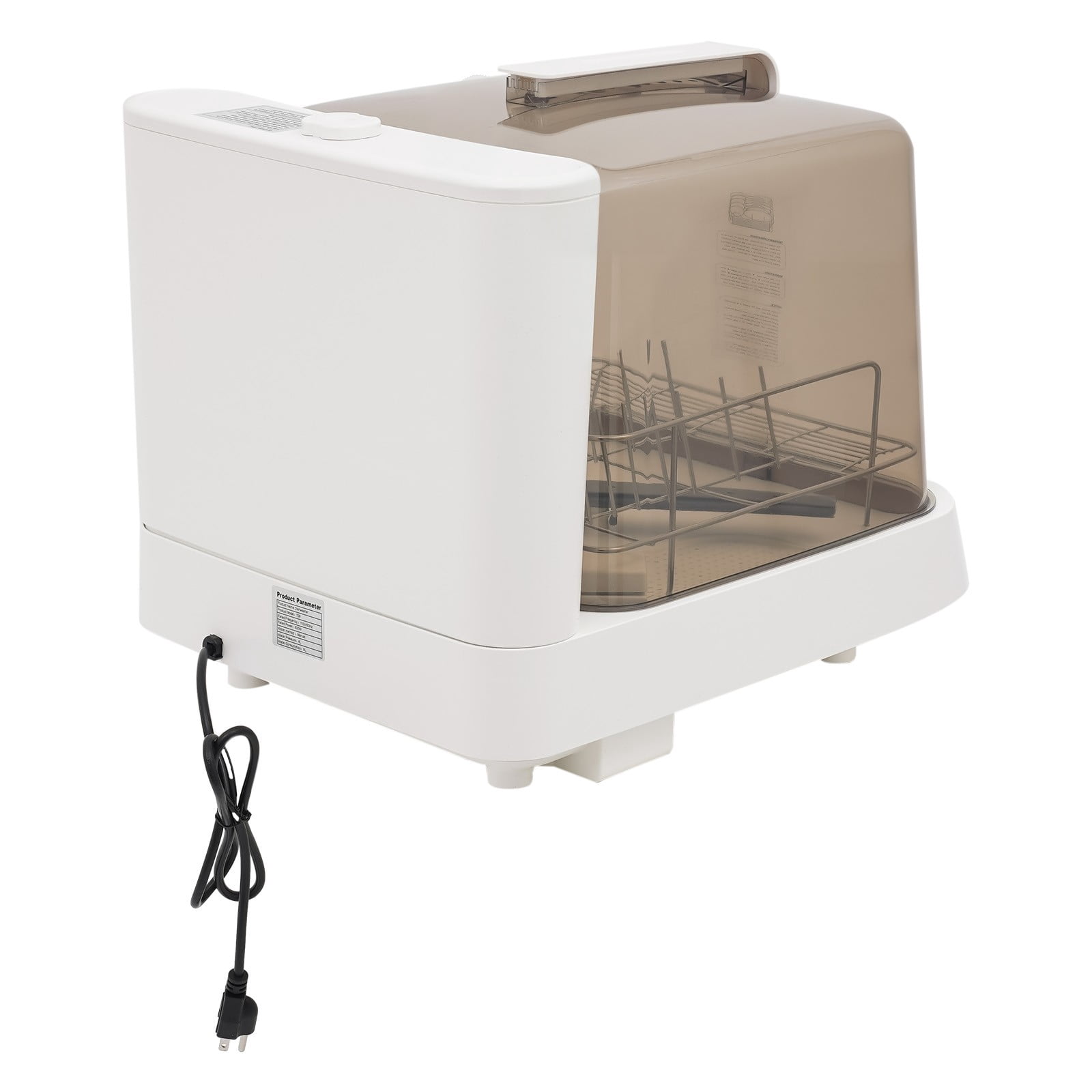 Portable Mini Dishwasher Countertop Dish Washing Machine W/ Washing Programs