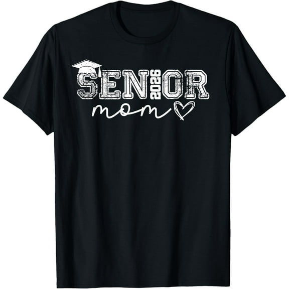 Premium model-Unisex-100% cotton-Senior Mom 2026 Proud Mom Of A Class Of 2026 Graduate Mother T-Shirt