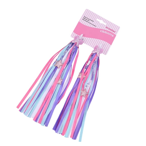 Fashion Bike Handlebar Streamers Colorful Bike Tassels Ribbon Funny Bicycles Ornaments for Girl Easy to Use