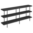 thumbnail image 1 of Henn&Hart 64" Table Console Grain Noir/métal, 1 of 10