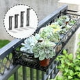 thumbnail image 7 of OIUR 4 Pcs Window Box Brackets Heavy Duty Flower Box Brackets Adjustable Balcony Planter Holder for Deck Railing Balconies Window Box, 7 of 7