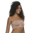 thumbnail image 2 of Paramour by Felina | Body Smooth Seamless Underwire Bandeau Bra (Rose Tan, 3X), 2 of 3