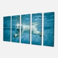 thumbnail image 2 of Polar Bear Swimming under Water - Large Animal Canvas Artwork, 2 of 3