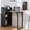 Black, variant on Foldable Desk,Hidden Desk with Storage and Built-in Socket,Mid Century Fold Out Table for Small Spaces,Home Office and Bedroom (Black)
