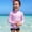 czb# Pink245, variant on CUZIBR Toddler Kids Girls Swimsuit Sets Flower Print Long Sleeve Crewneck Top Shirts And Elastic Waist Ruffles Bottoms Swimwear Rash Guard Upf 50 Sun Protection Bathing Suit,Pink,7-8 Years