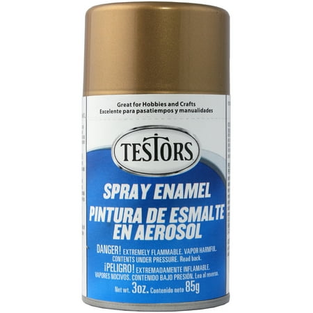 UPC: 0075611124407 | Testors Spray Enamel 3oz – Metallic Gold