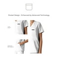 thumbnail image 2 of Members Only Cordoba 5-Pocket Scrub Top for Women - White - 2XL, 2 of 7